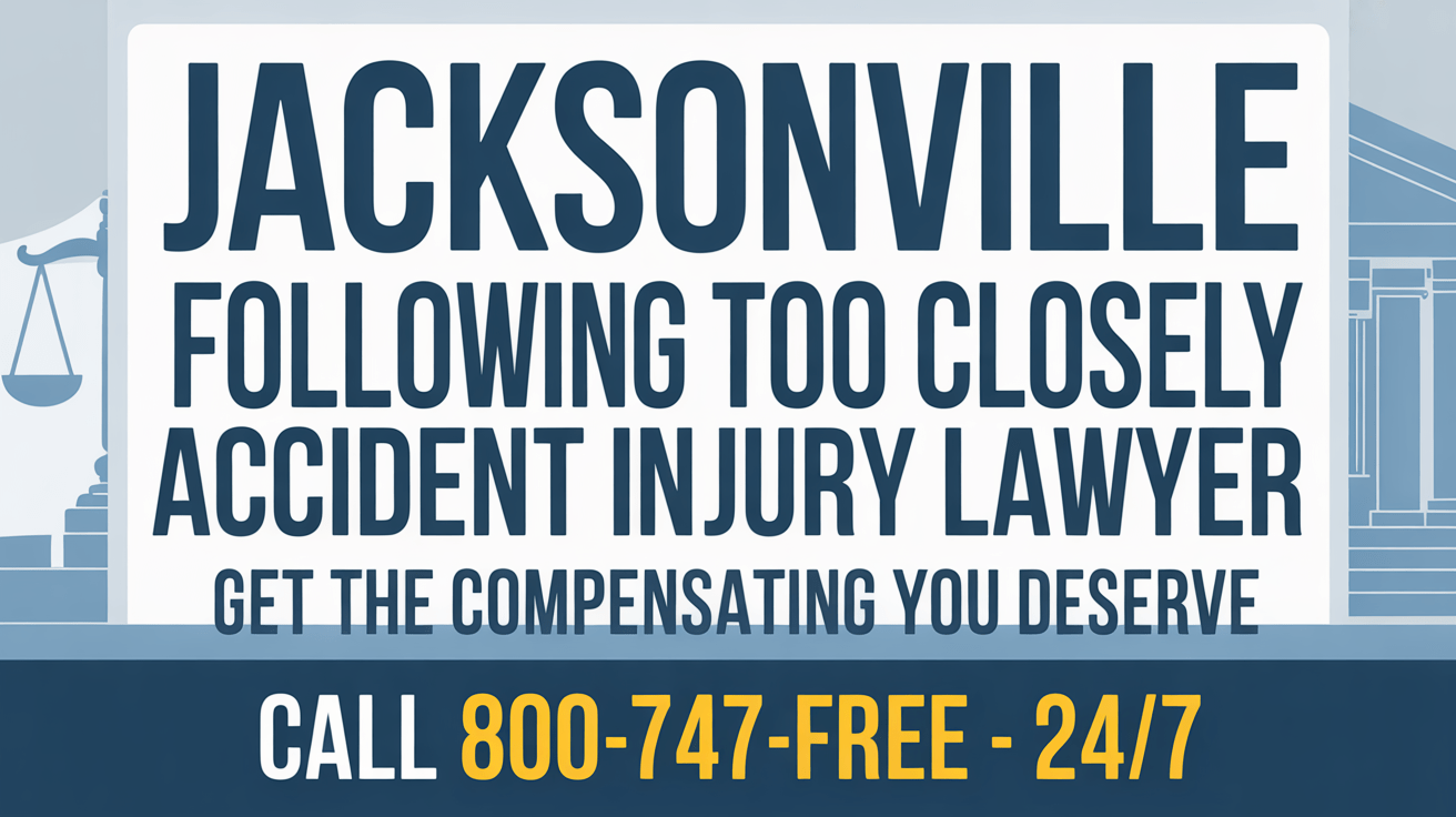 Abogado de Accidentes por Seguir Demasiado de Cerca en Jacksonville