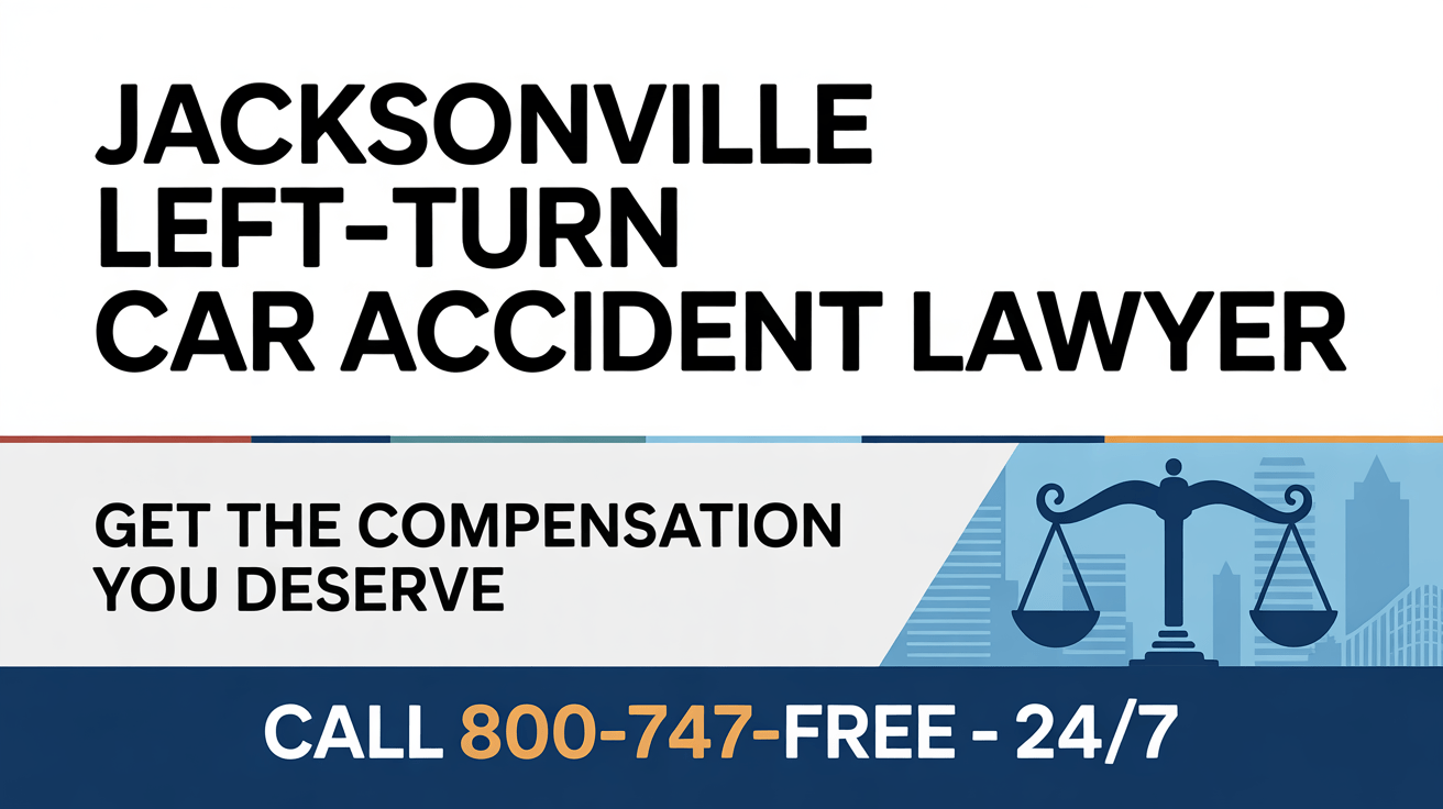 Abogado de lesiones por accidente de automóvil de giro a la izquierda en Jacksonville