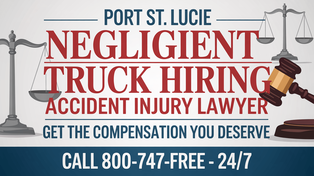 Abogado de Accidentes por Contratación Negligente de Camiones en Port St. Lucie