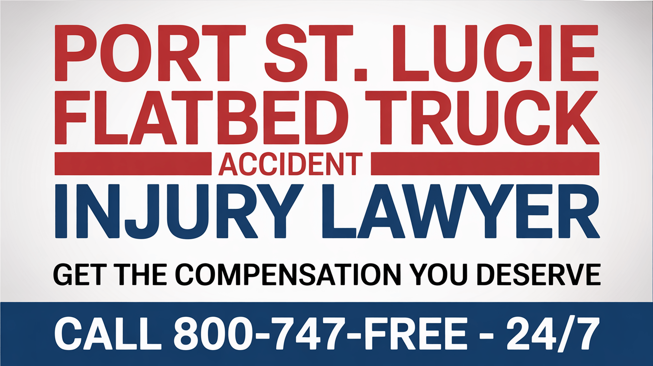 Abogado de Lesiones por Accidente de Camión de Plataforma en Port St. Lucie