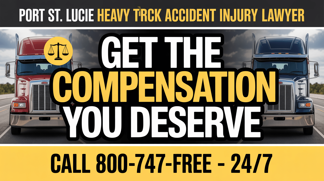 Port St. Lucie Heavy Truck Accident Injury Lawyer