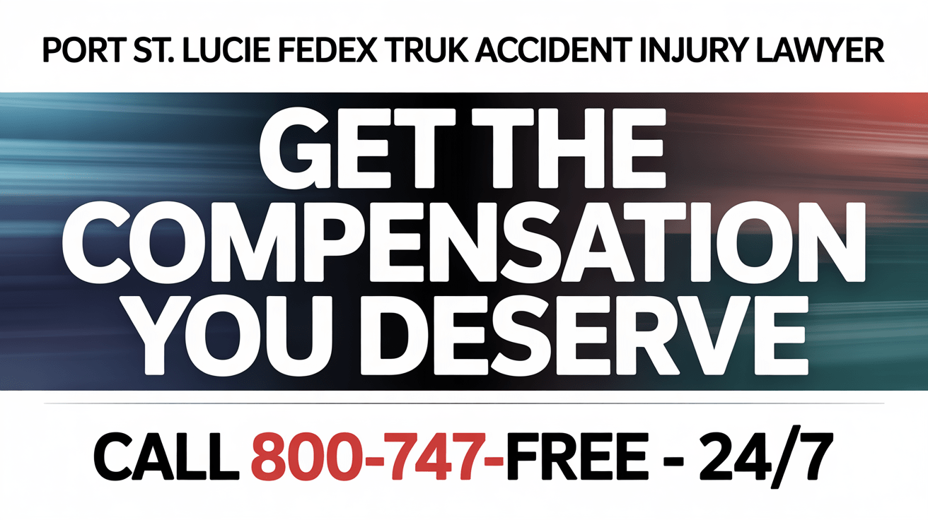 Abogado de lesiones por accidente de camión de FedEx en Port St. Lucie