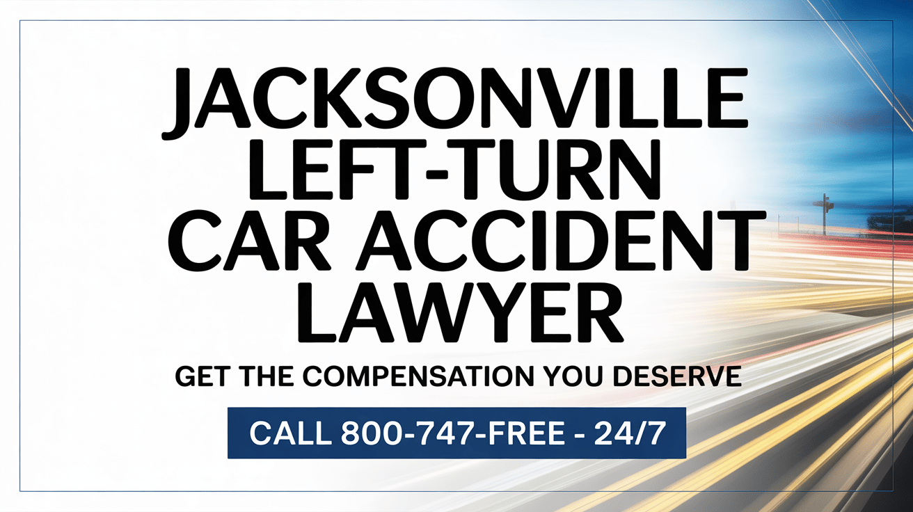Abogado de Lesiones por Accidente de Automóvil por Giro a la Izquierda en Jacksonville