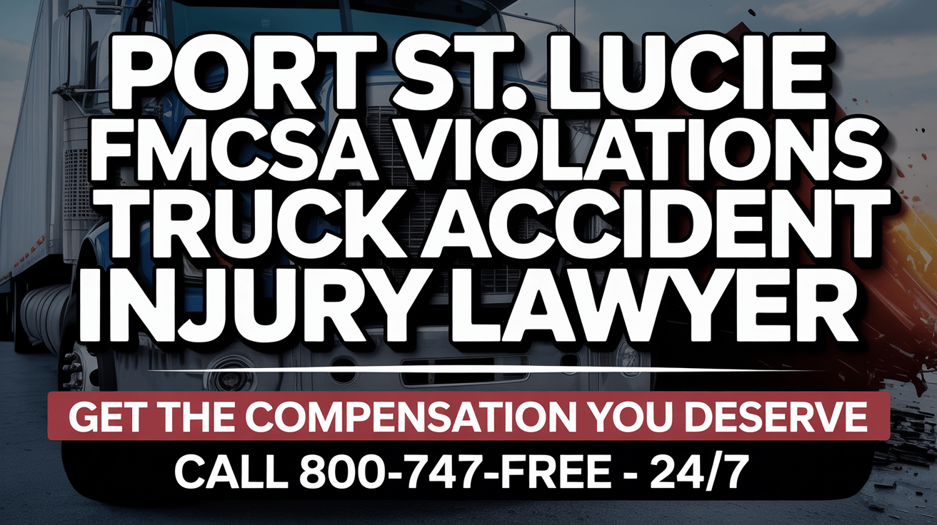 Port St. Lucie FMCSA Violations Truck Accident Lawyer 