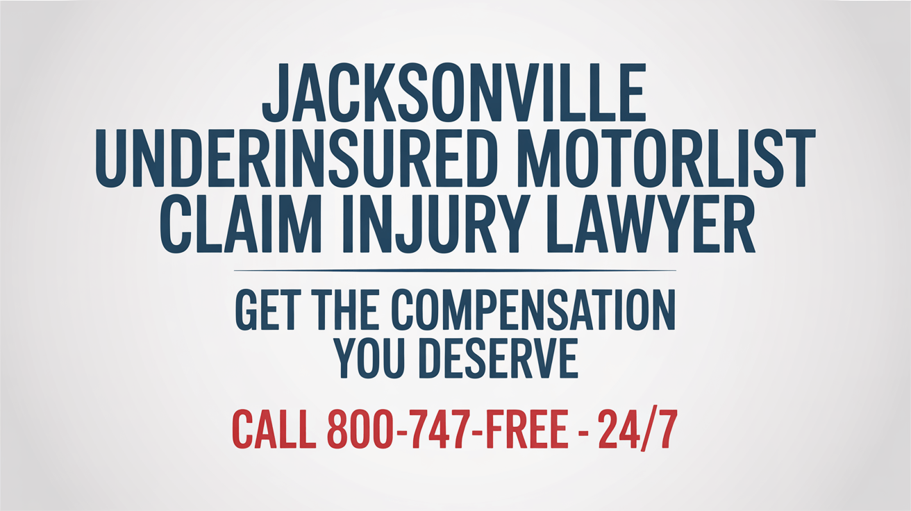 Abogado de lesiones por reclamación de automovilista subasegurado en Jacksonville