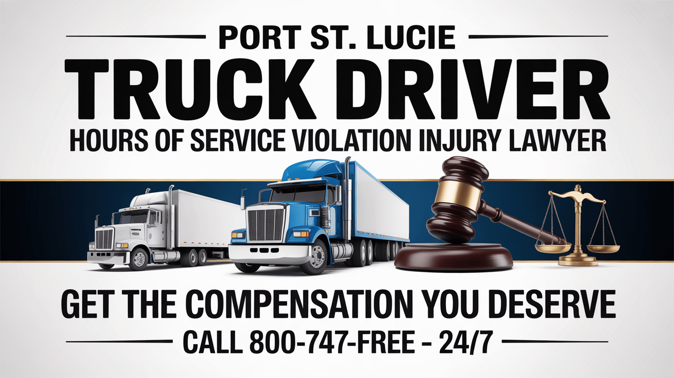Abogado de Violaciones de Horas de Servicio para Conductores de Camiones en Port St. Lucie