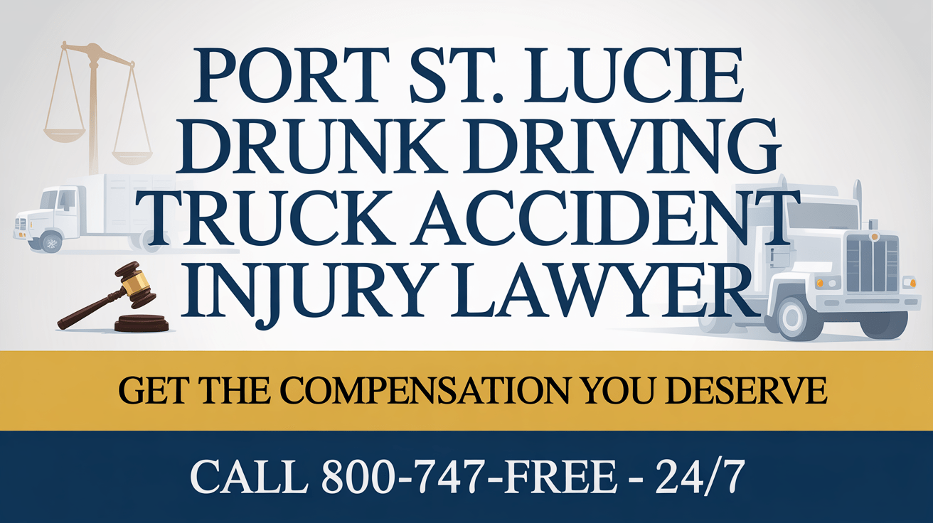 Port St. Lucie Drunk Driving Truck Accident Injury Lawyer