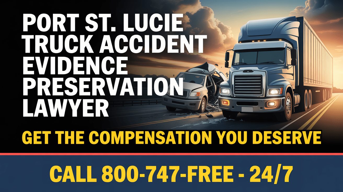 Abogado de Preservación de Evidencia de Accidentes de Camión en Port St. Lucie