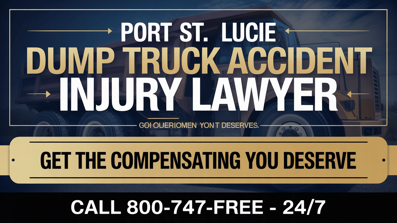 Abogado de Lesiones por Accidentes de Camiones Volquetes en Port St. Lucie