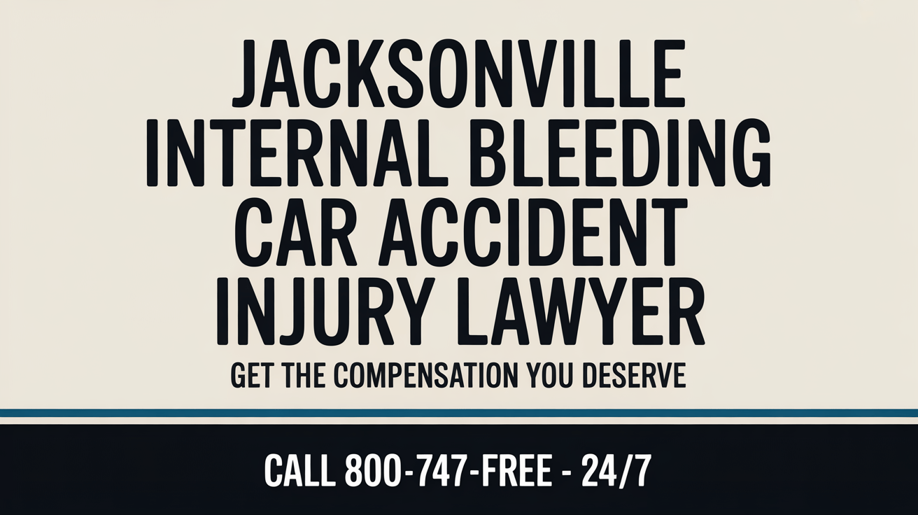 Abogado de Lesiones por Accidentes de Automóvil con Hemorragia Interna en Jacksonville