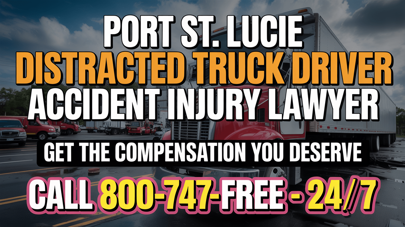 Abogado de Lesiones por Accidentes de Conductores de Camiones Distractados en Port St. Lucie