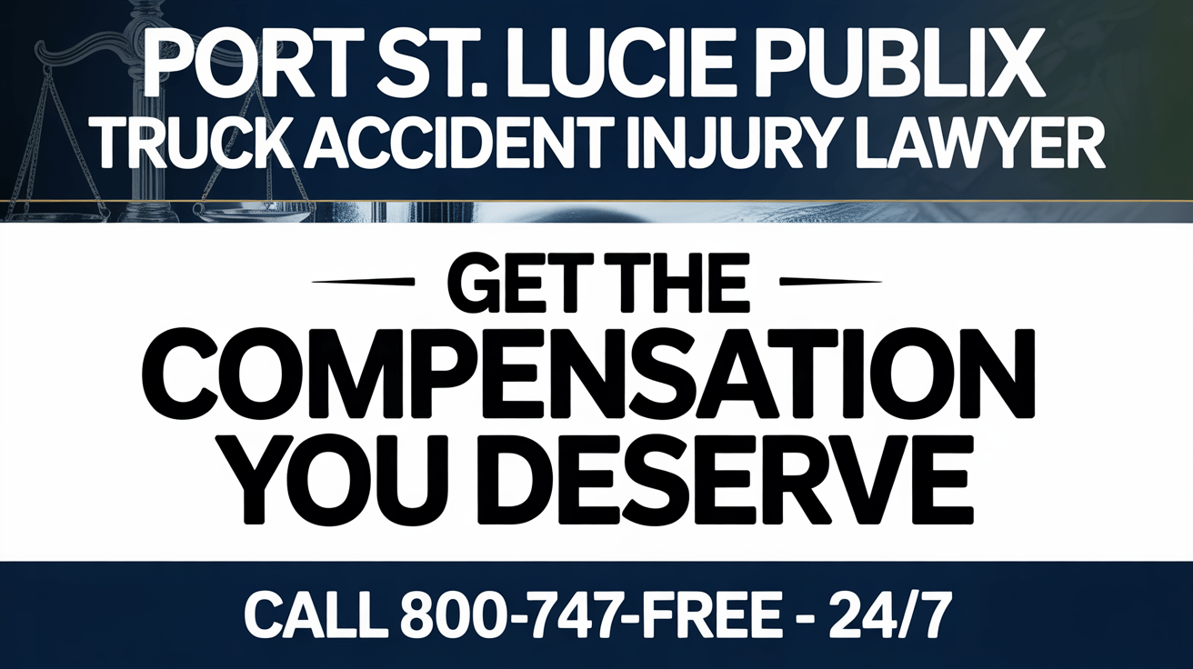 Abogado de Lesiones por Accidentes de Camiones de Port St. Lucie Publix