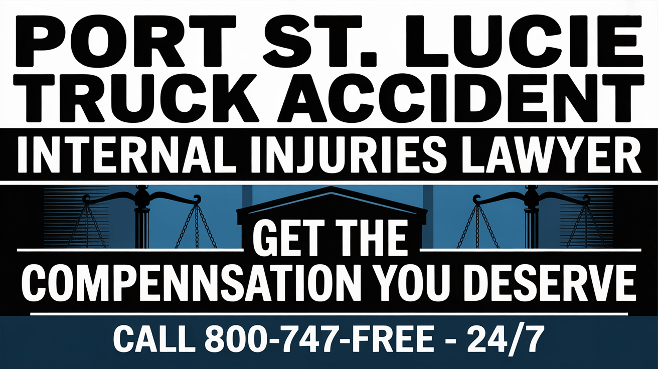 Port St. Lucie Truck Accident Internal Injuries Lawyer