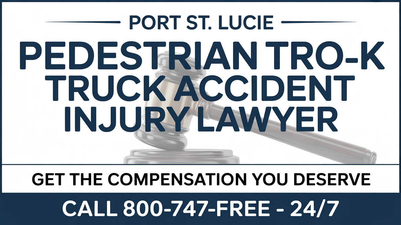 Port St. Lucie Pedestrian Truck Accident Injury Lawyer
