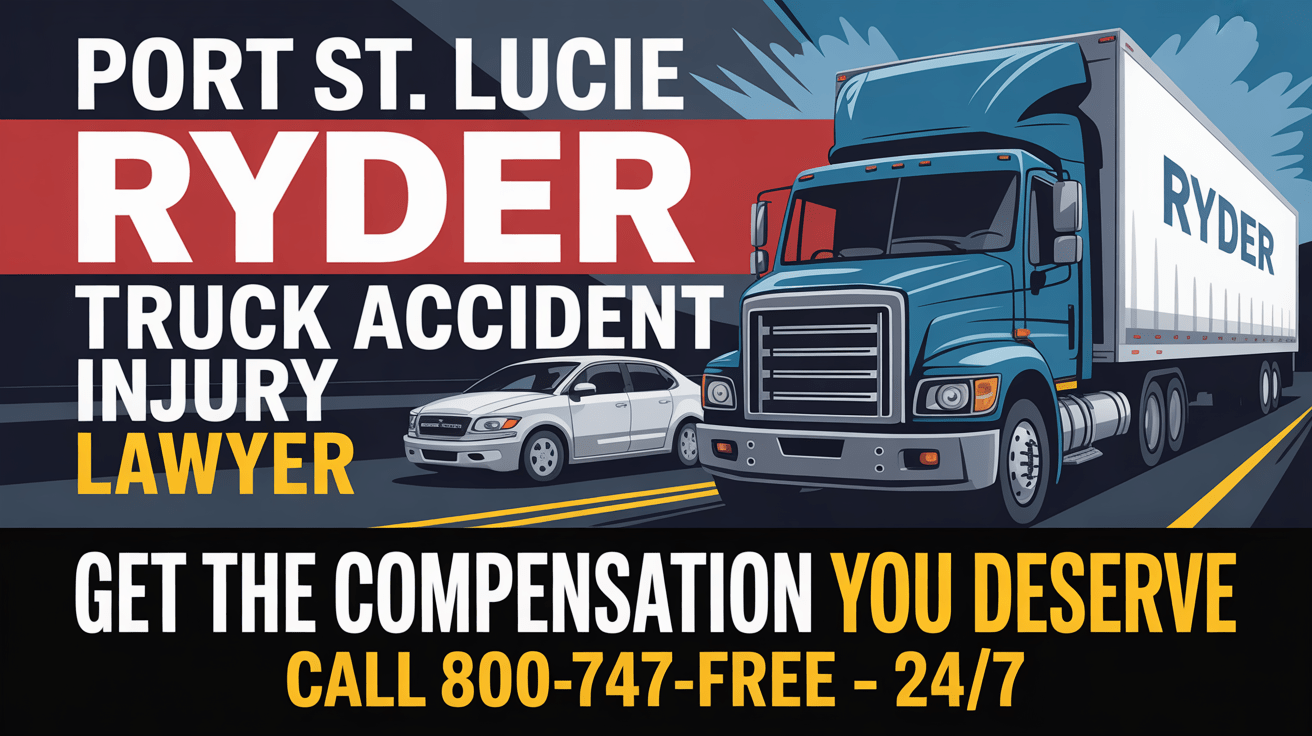 Abogado de lesiones por accidente de camión Ryder en Port St. Lucie