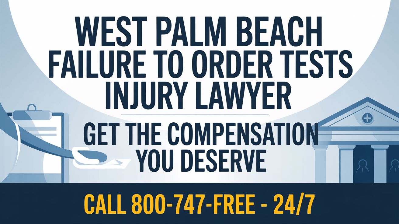 Abogado por Lesiones por Fallo en Ordenar Pruebas en West Palm Beach