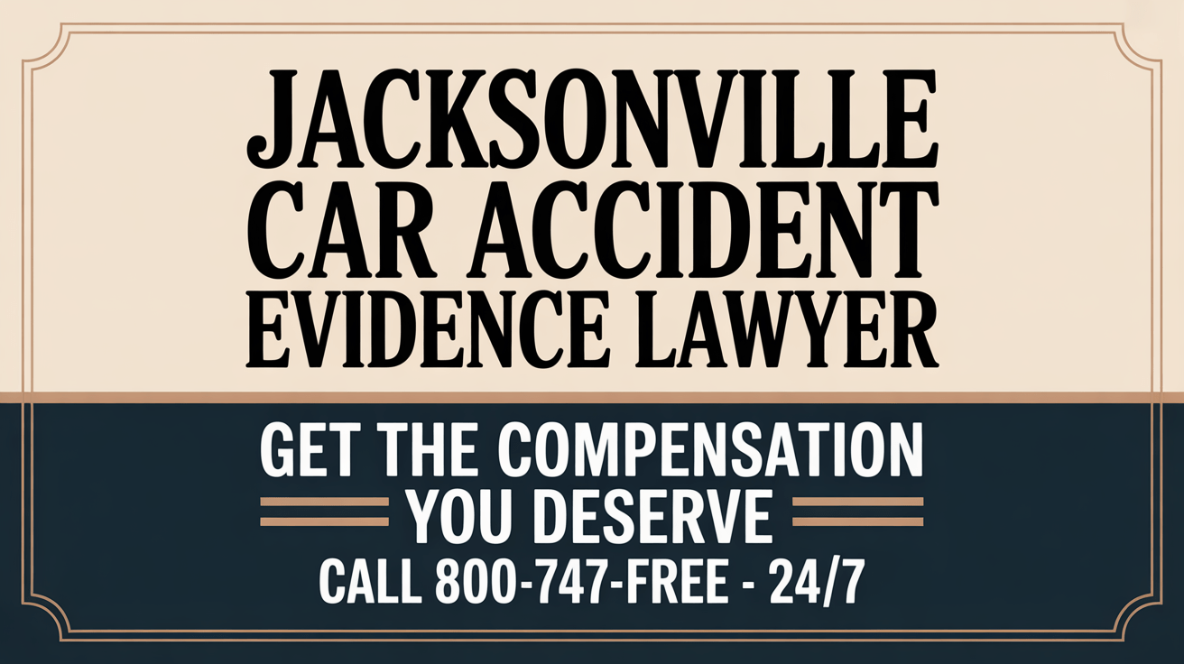 Abogado de evidencia de accidentes de coche en Jacksonville