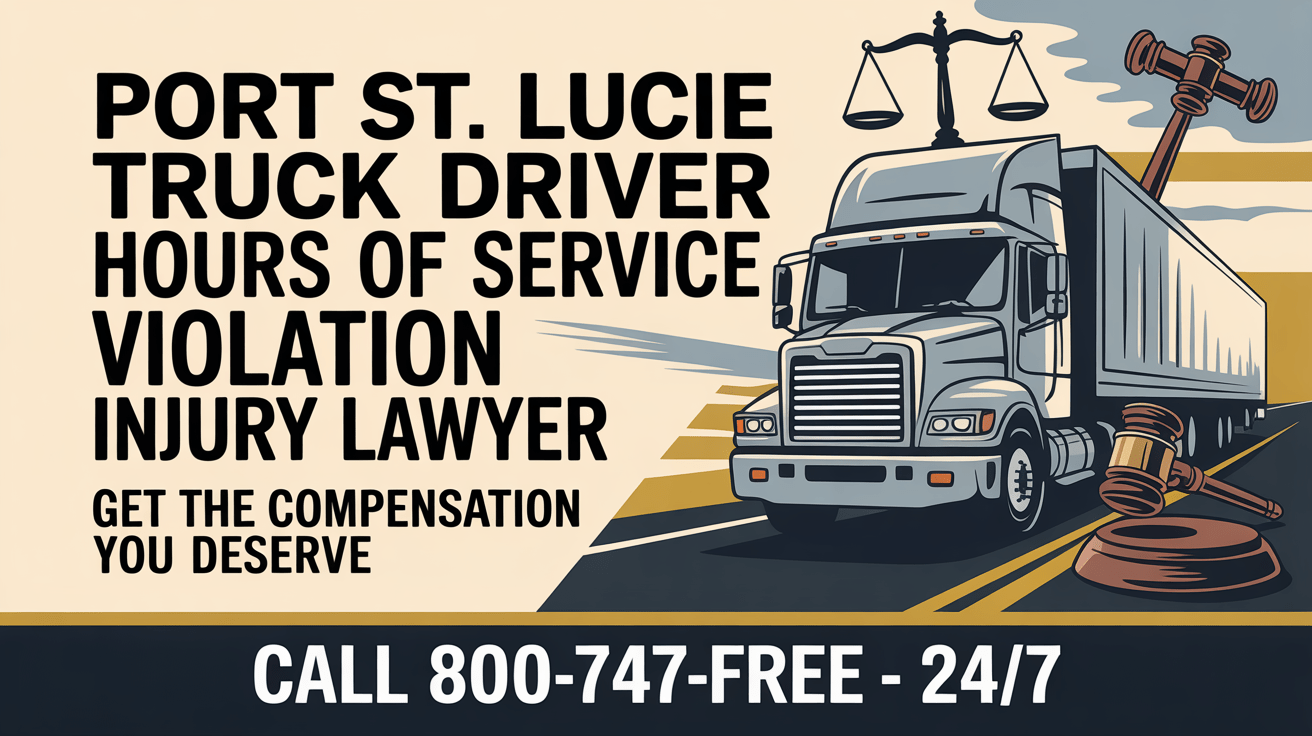 Abogado de Violación de Horas de Servicio para Conductores de Camiones en Port St. Lucie