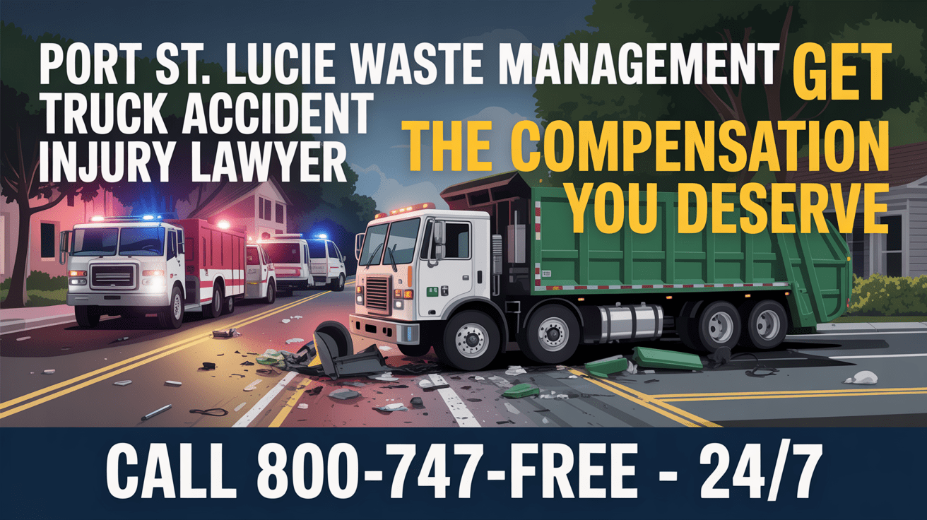 Port St. Lucie Waste Management Truck Accident Injury Lawyer