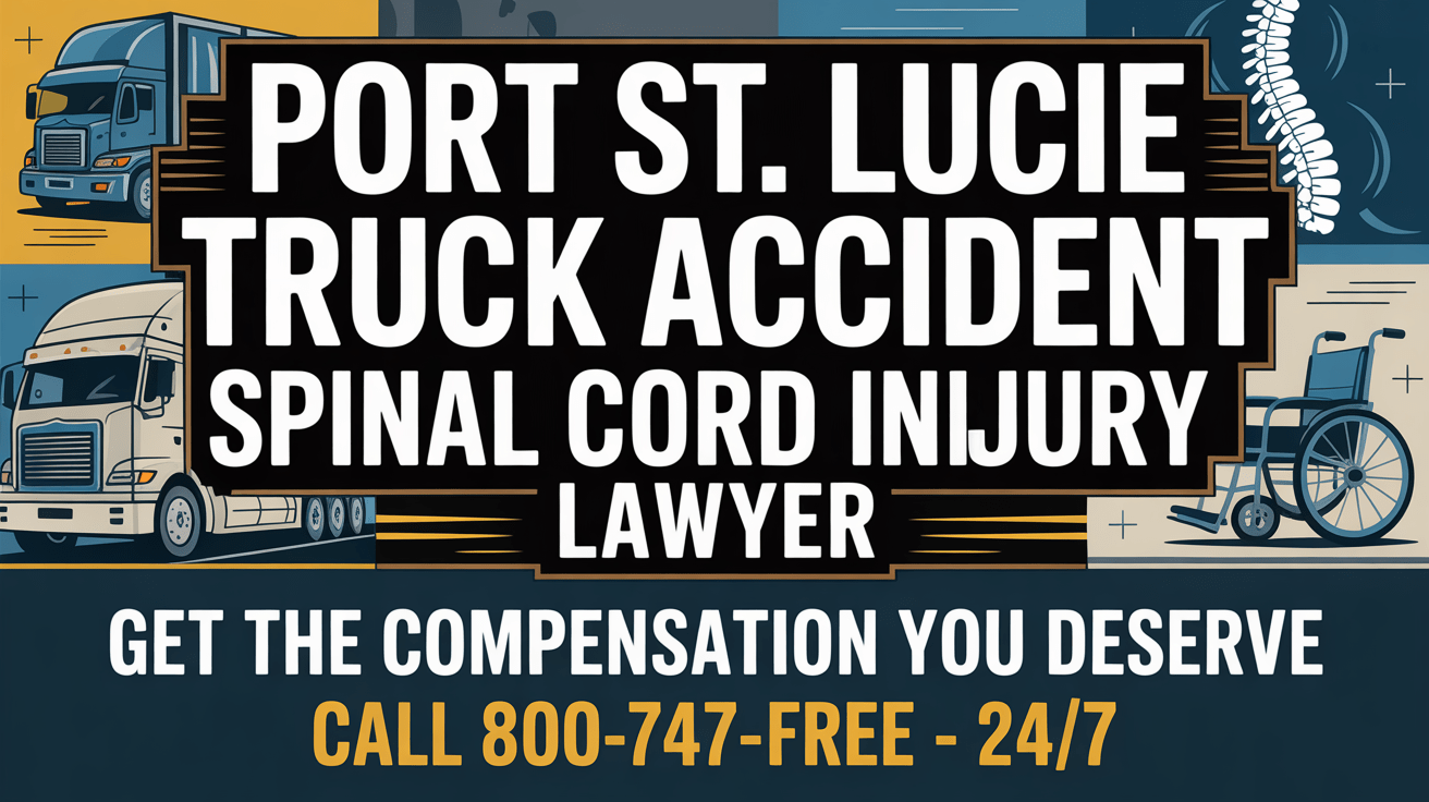 Abogado de lesiones de médula espinal por accidente de camión en Port St. Lucie