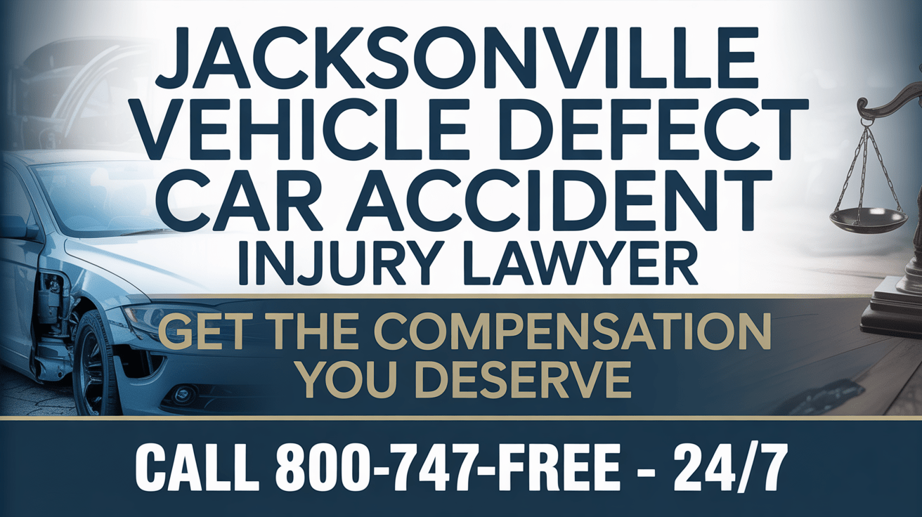 Abogado de lesiones por accidente de vehículo defectuoso en Jacksonville