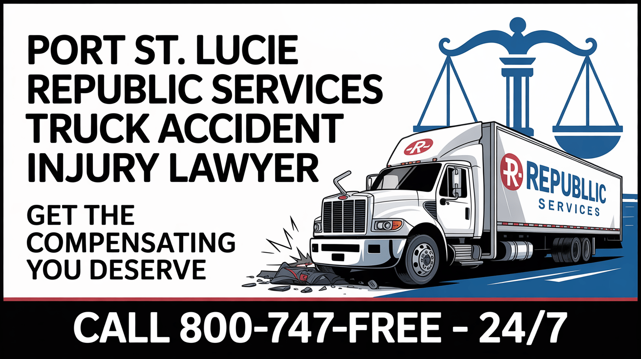 Abogado de Lesiones por Accidentes de Camiones de Republic Services en Port St. Lucie