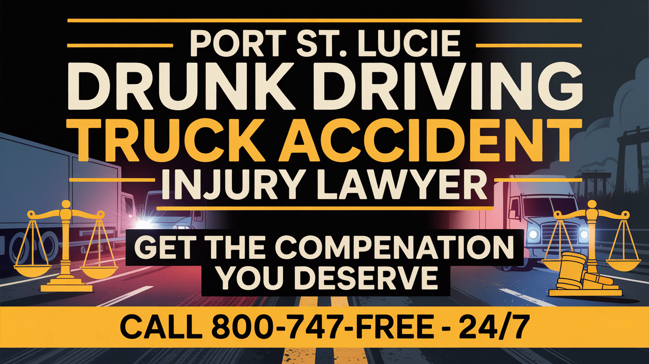 Port St. Lucie Drunk Driving Truck Accident Injury Lawyer