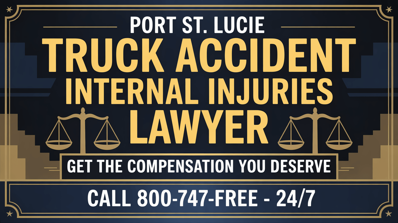 Port St. Lucie Truck Accident Internal Injuries Lawyer