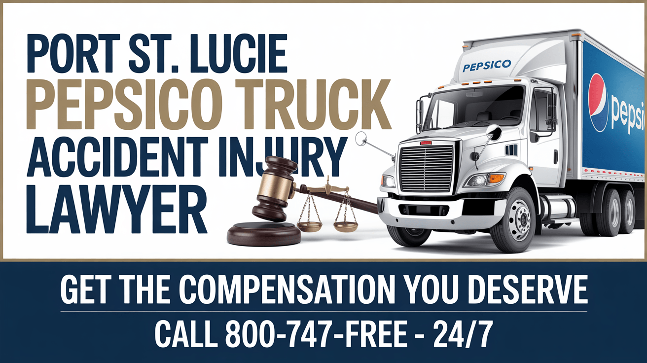 Abogado de lesiones por accidente de camión de PepsiCo en Port St. Lucie