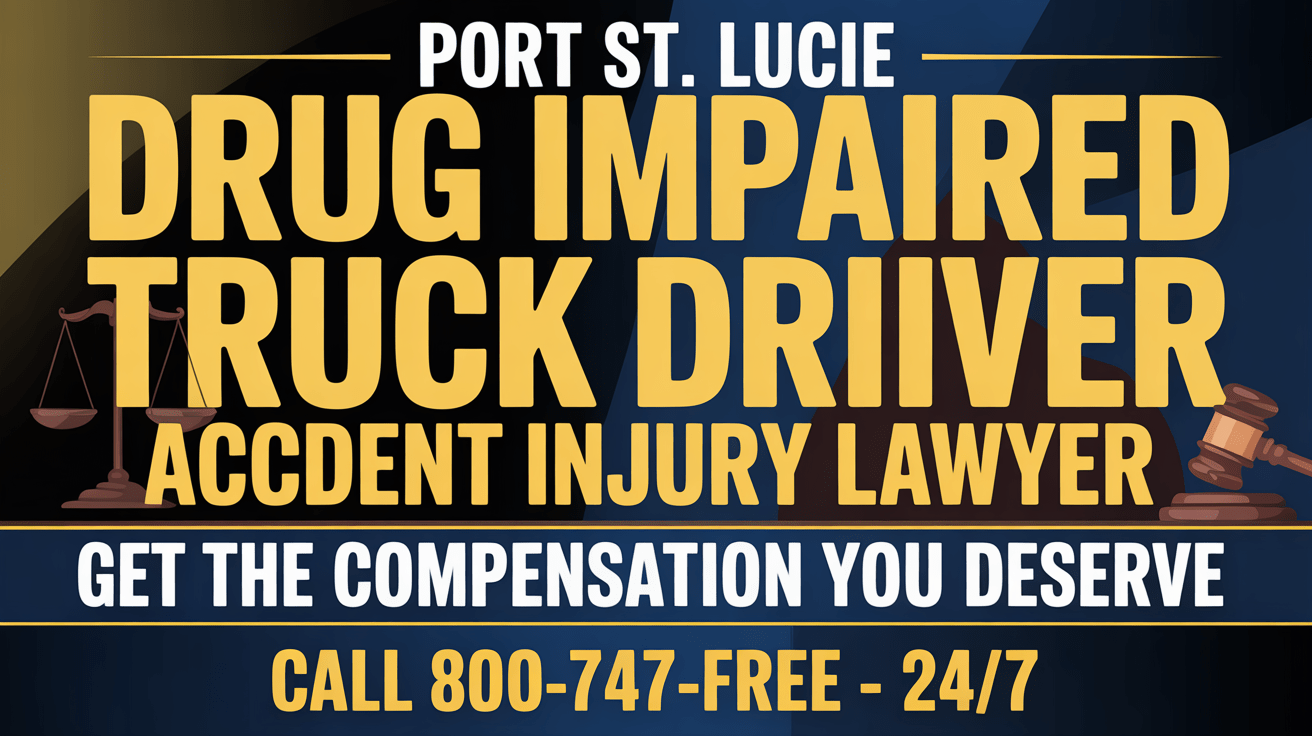 Port St. Lucie Drug Impaired Truck Driver Accident Lawyer 