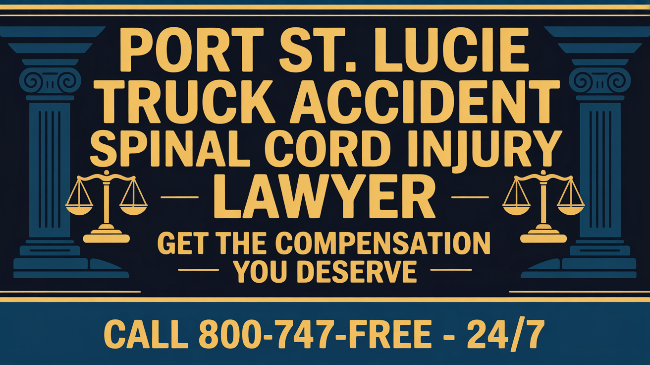Abogado de Lesiones en la Médula Espinal por Accidente de Camión en Port St. Lucie