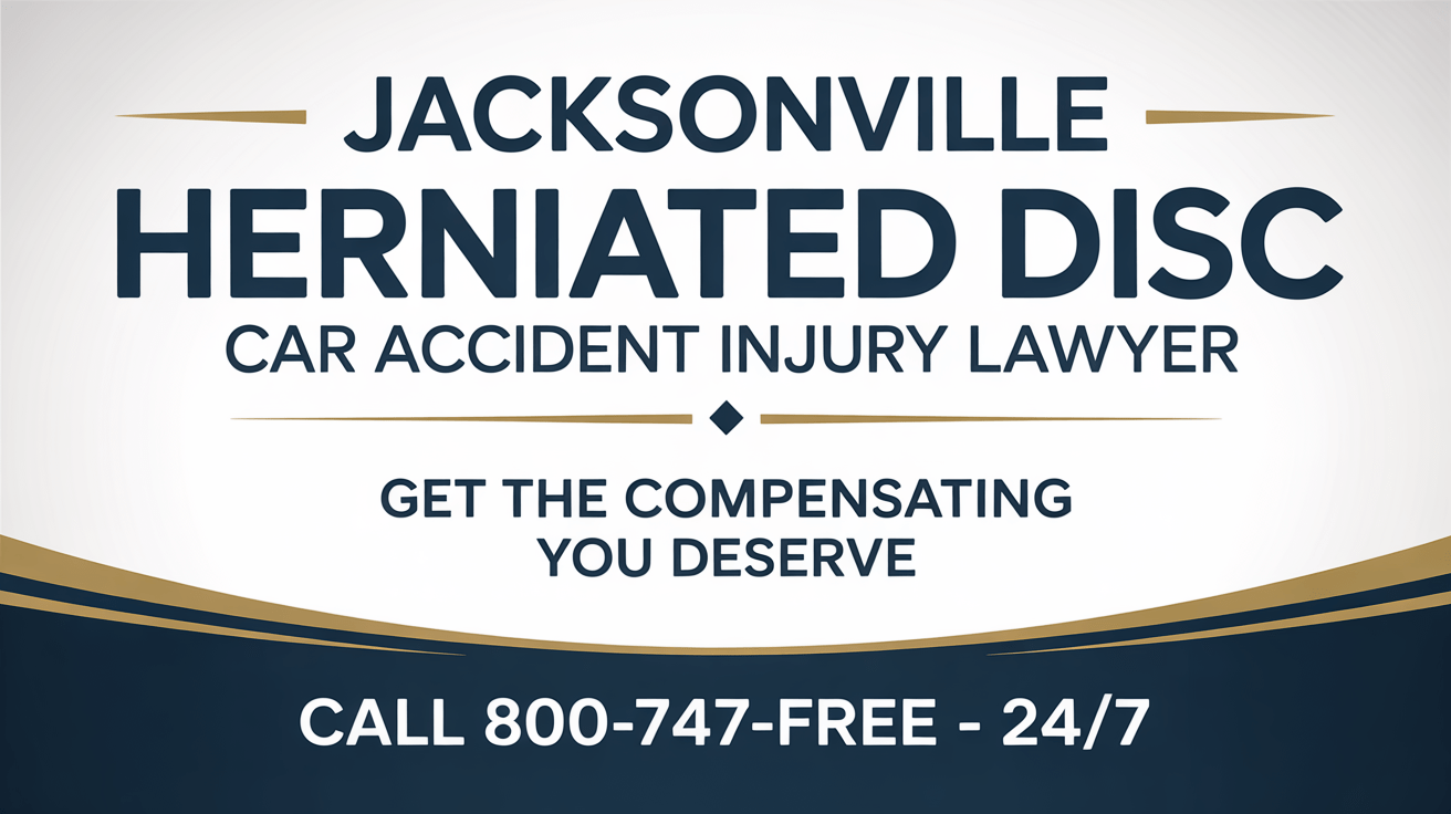 Abogado de Lesiones por Accidente de Coche con Disco Herniado en Jacksonville