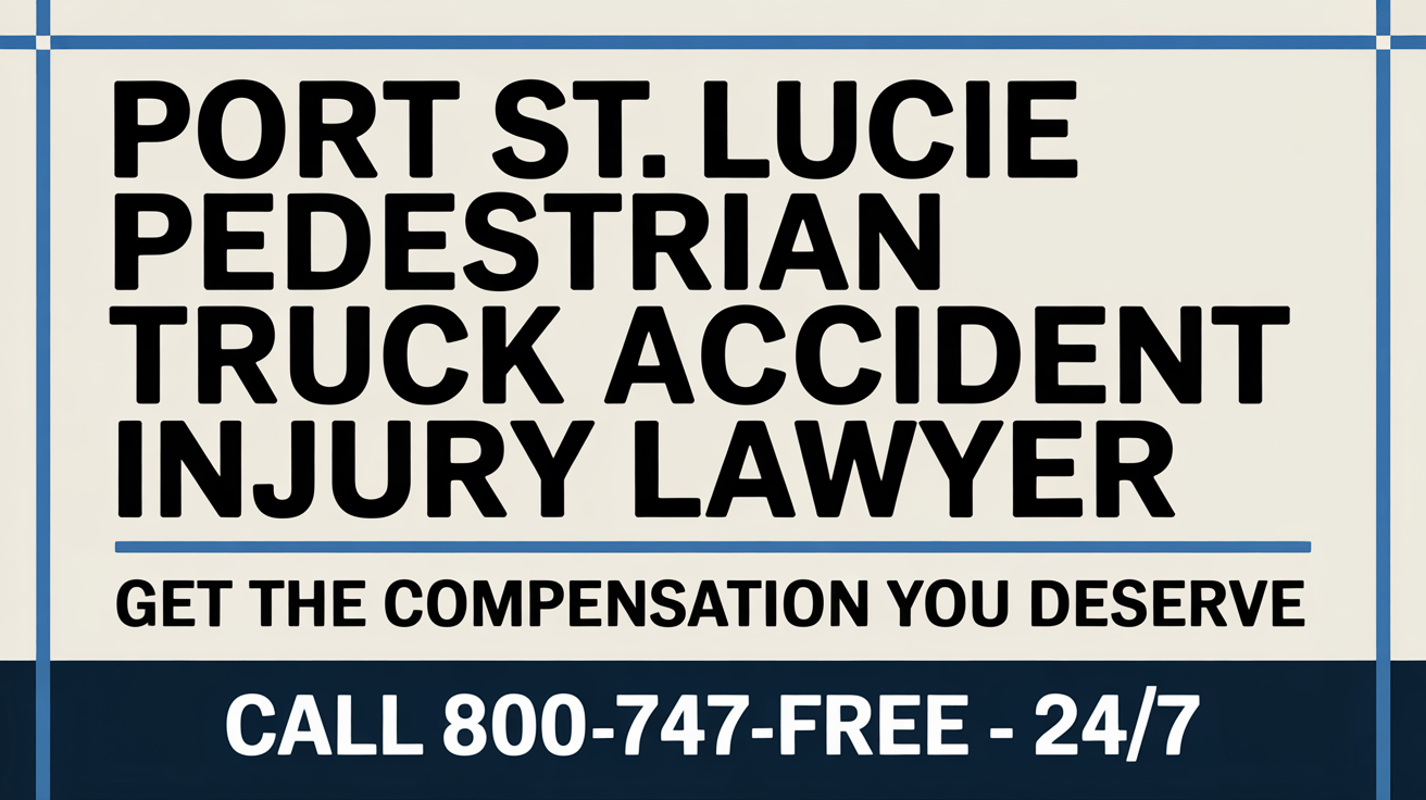 Port St. Lucie Pedestrian Truck Accident Injury Lawyer