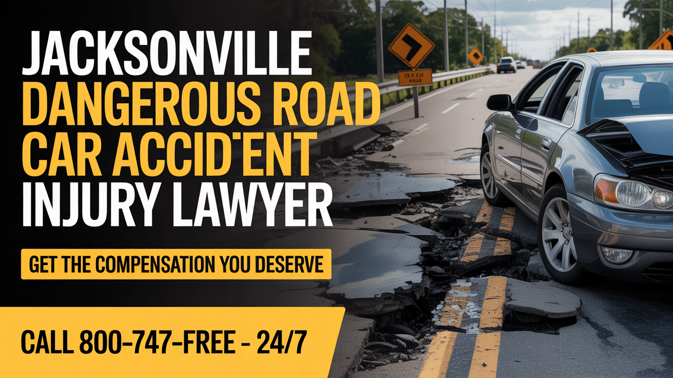 Jacksonville Dangerous Road Condition Car Accident Injury Lawyer