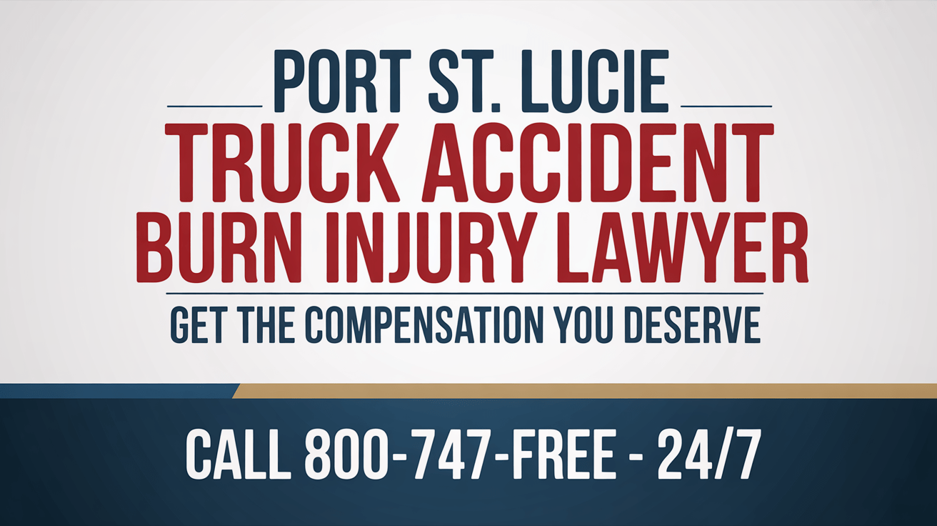 Port St. Lucie Truck Accident Burn Injury Lawyer