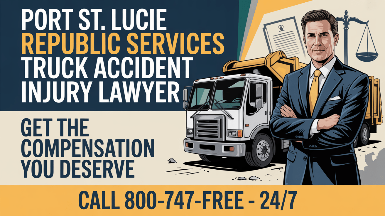 Abogado de Lesiones por Accidente de Camión de Republic Services en Port St. Lucie