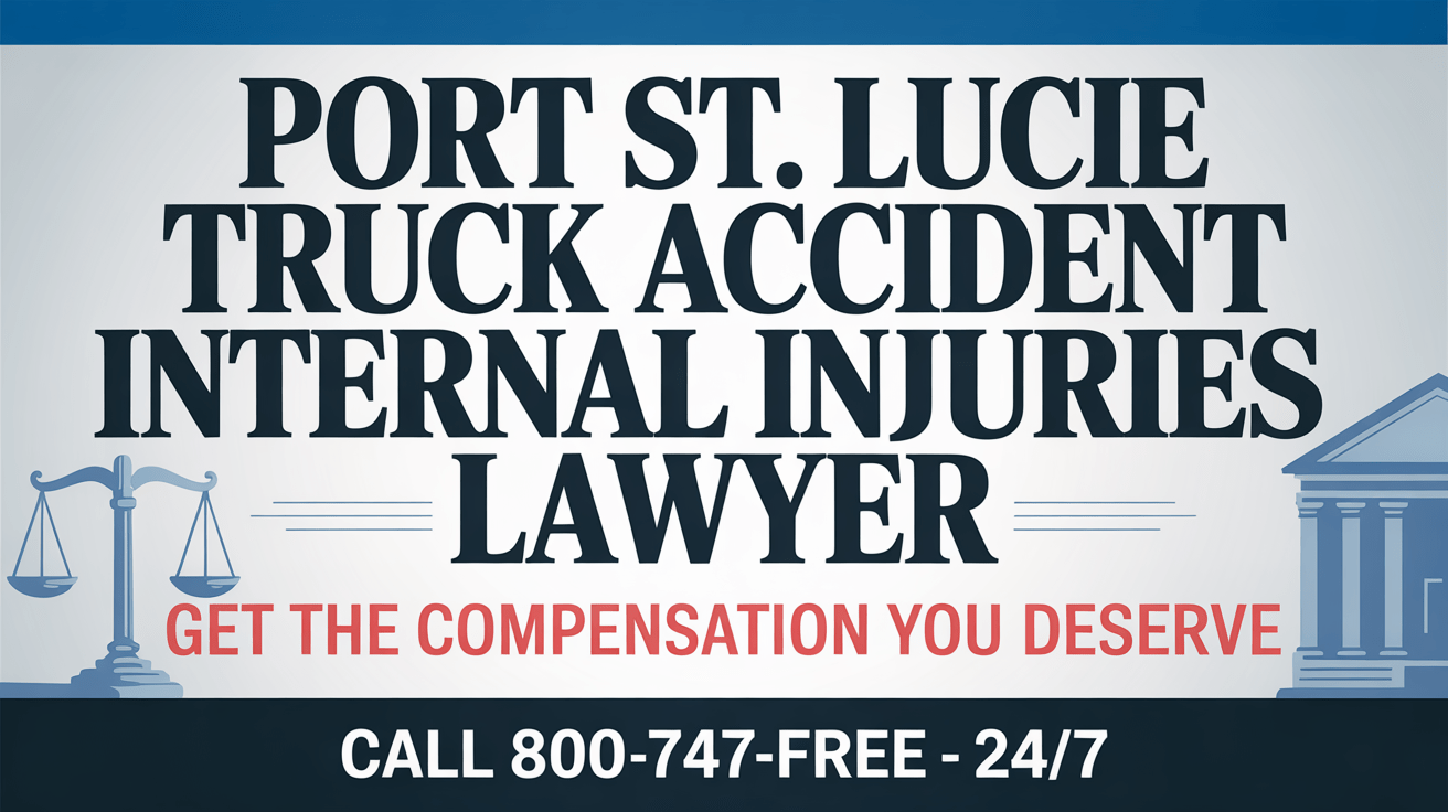 Port St. Lucie Truck Accident Internal Injuries Lawyer