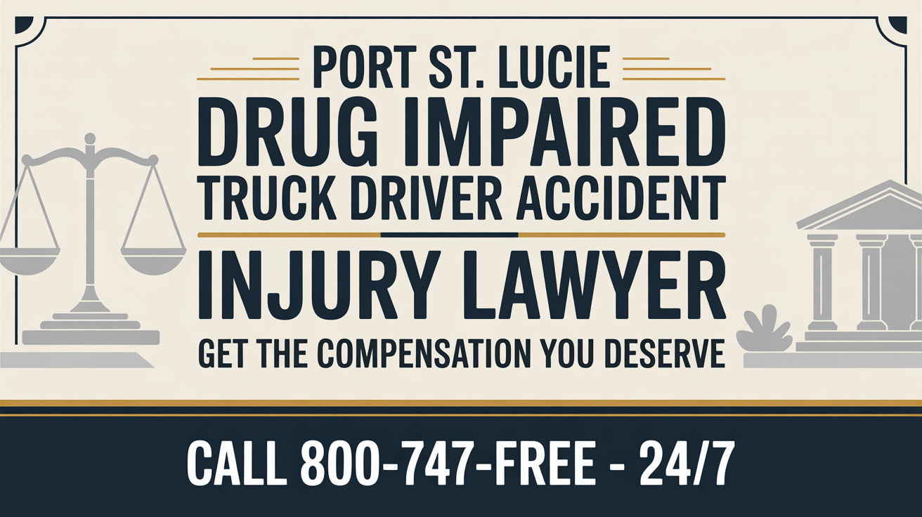 Port St. Lucie Drug Impaired Truck Driver Accident Lawyer 