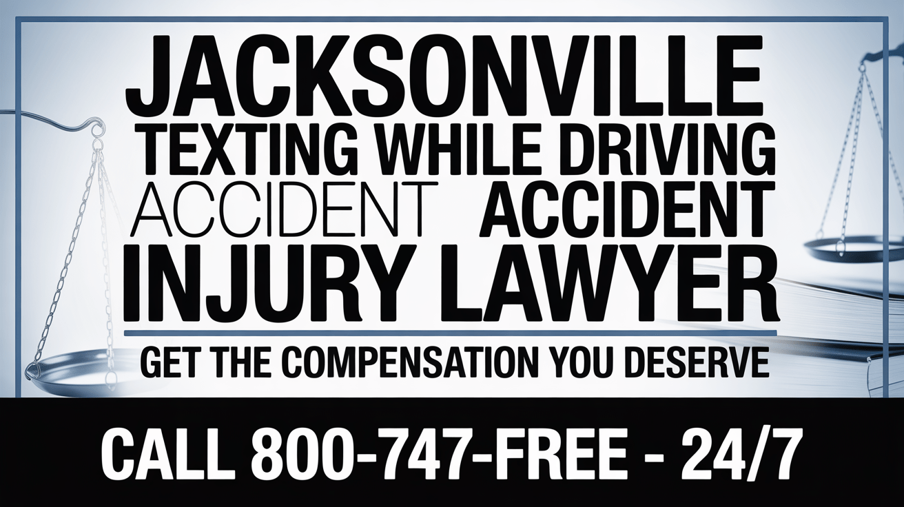 Abogado de lesiones por accidente de conducción distraída en Jacksonville