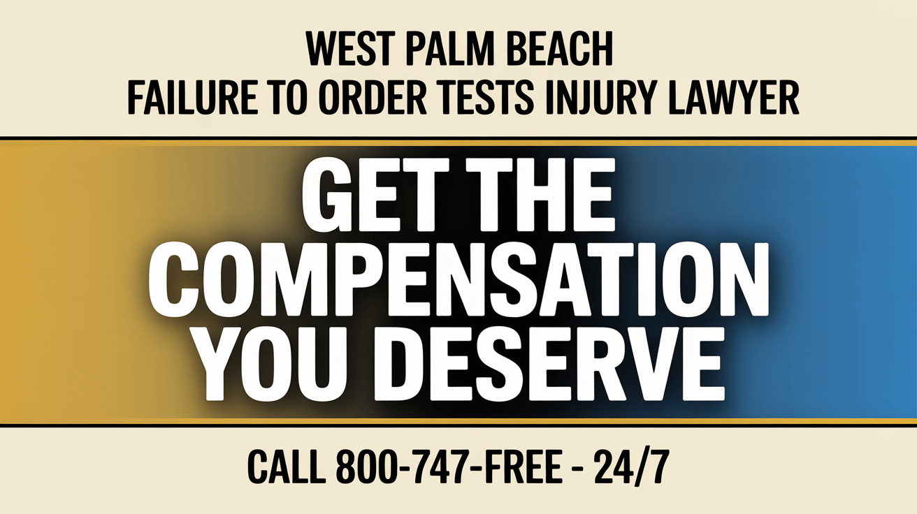 Abogado de Lesiones por Fallo en Ordenar Pruebas en West Palm Beach
