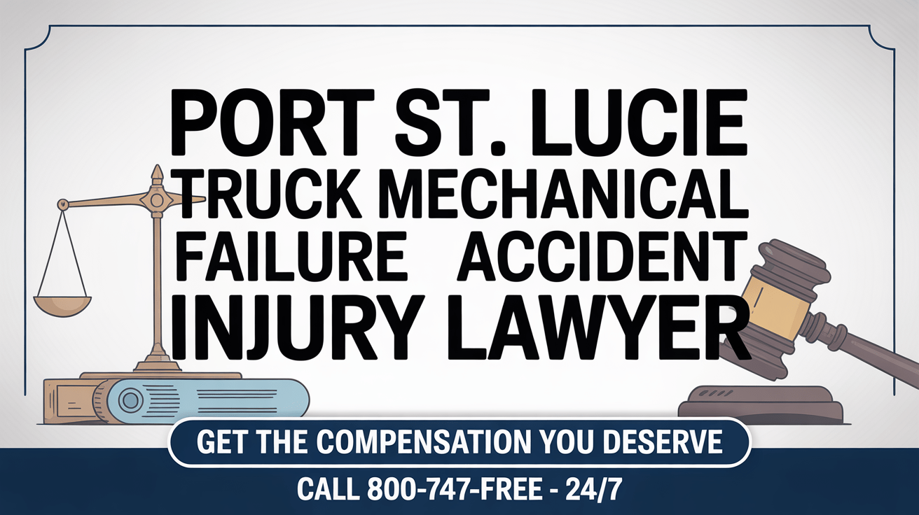 Abogado de Accidentes por Fallo Mecánico de Camiones en Port St. Lucie