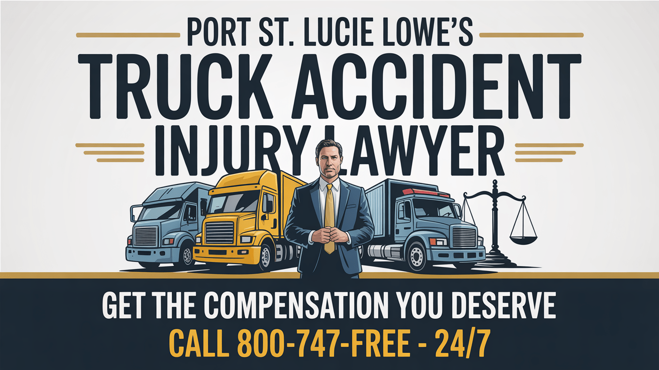 Abogado de lesiones por accidente de camión de Lowe's en Port St. Lucie