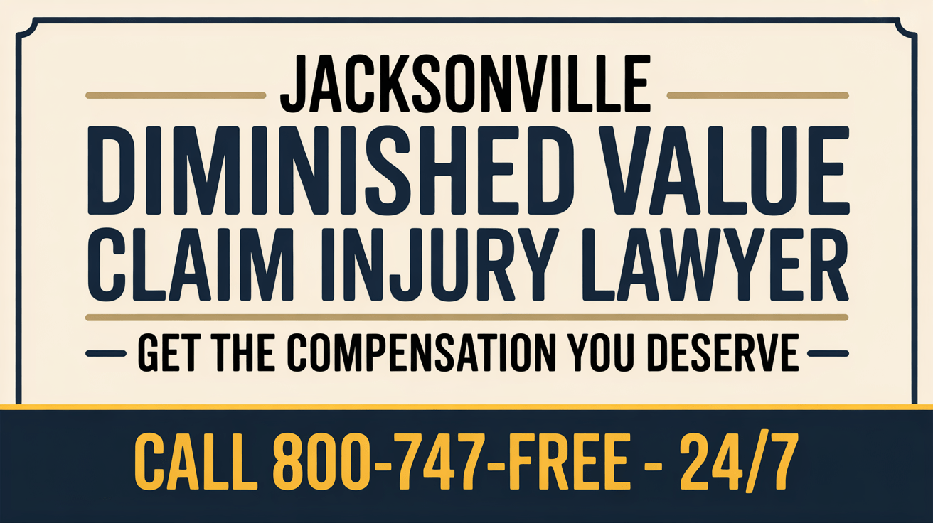 Abogado de lesiones por reclamos de valor disminuido en Jacksonville