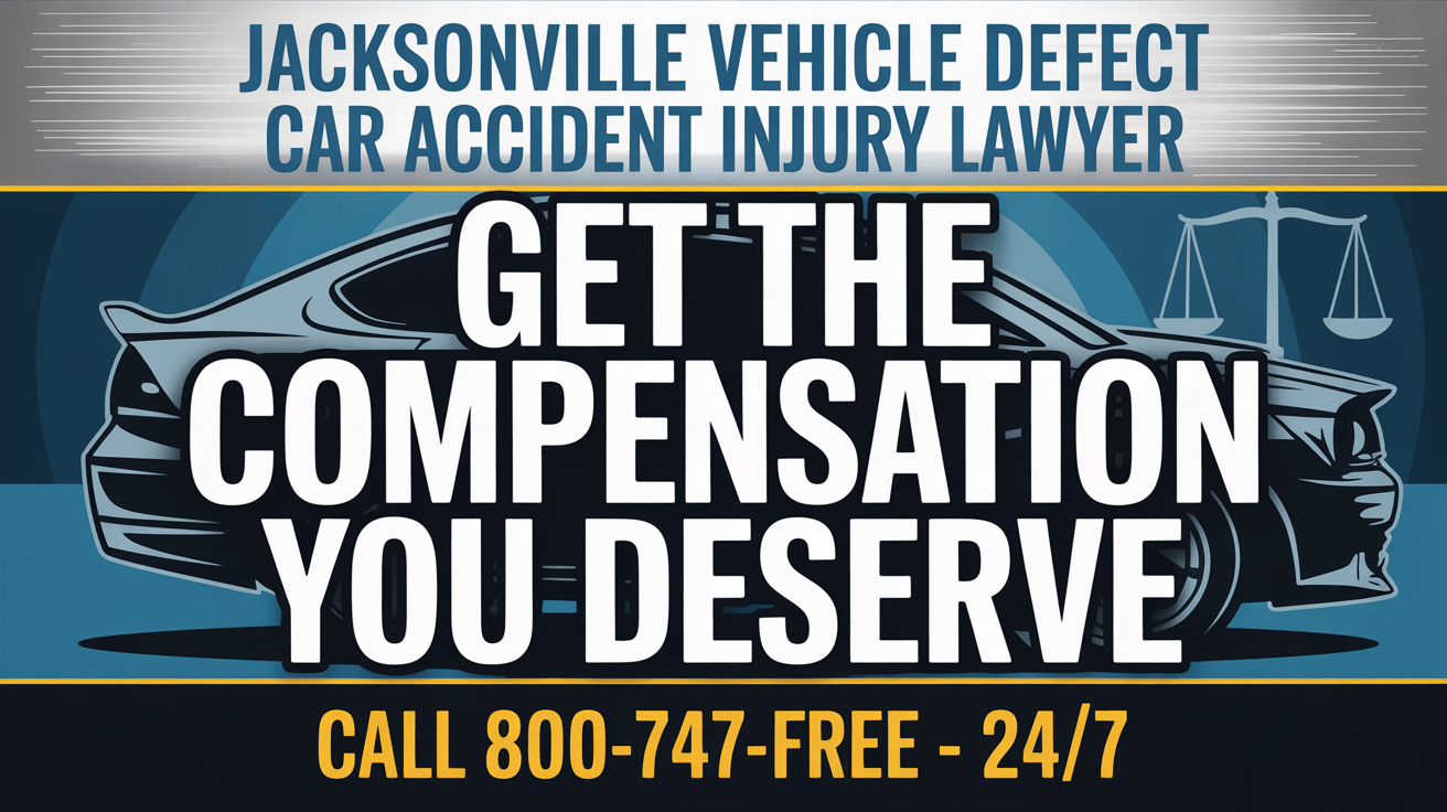 Abogado de lesiones por accidente de automóvil por defecto de vehículo en Jacksonville