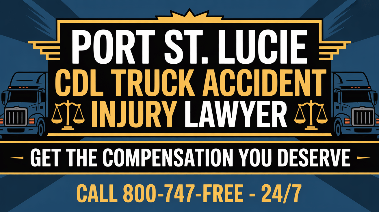 Abogado de lesiones por accidente de camión CDL en Port St. Lucie