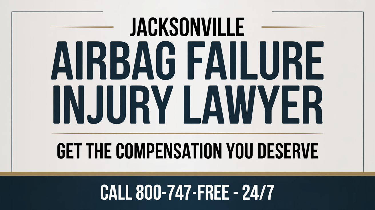 Abogado de Lesiones por Fallo de Airbag en Jacksonville