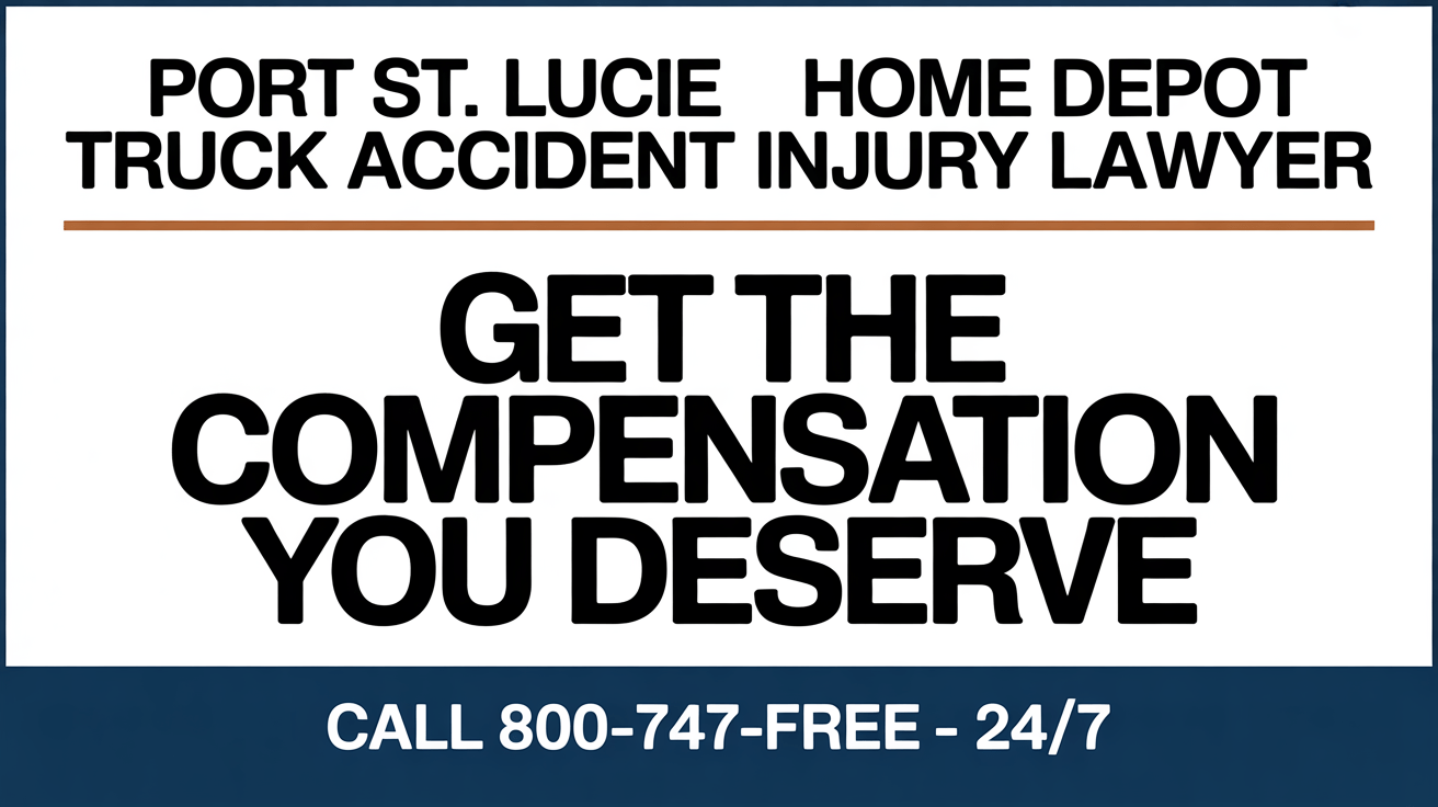 Port St. Lucie Home Depot Truck Accident Injury Lawyer