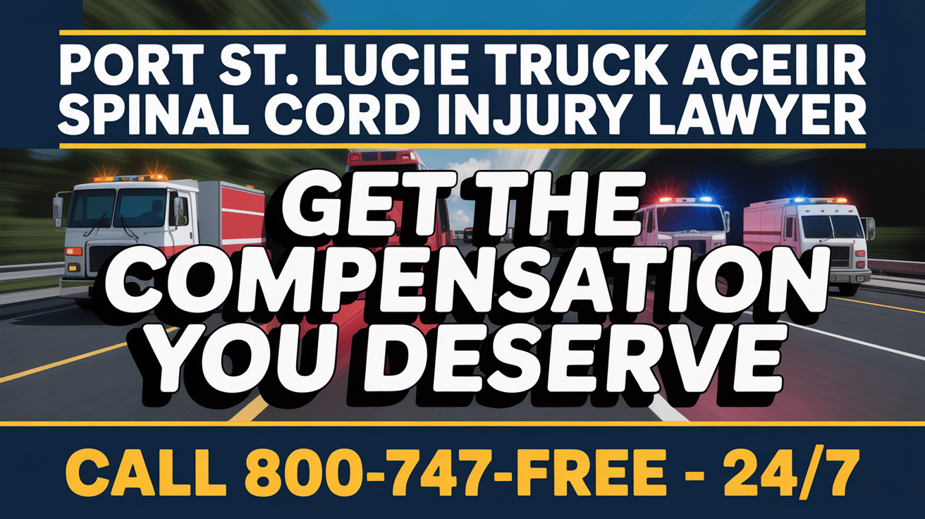 Abogado de lesiones de la médula espinal por accidente de camión en Port St. Lucie
