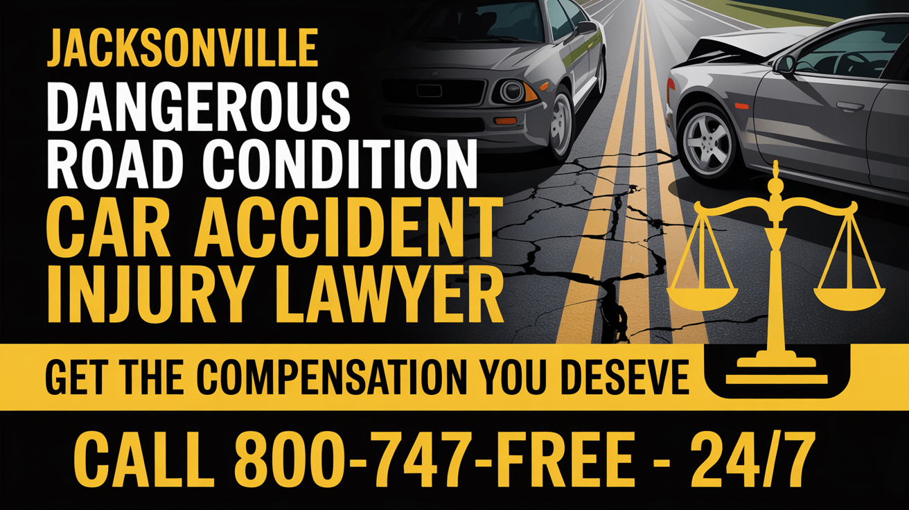 Jacksonville Dangerous Road Condition Car Accident Injury Lawyer