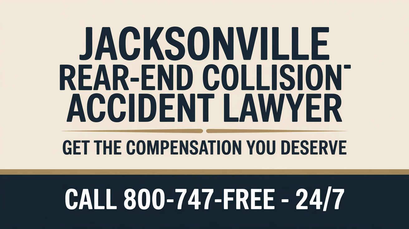Abogado de Lesiones por Accidente de Auto por Alcance en Jacksonville